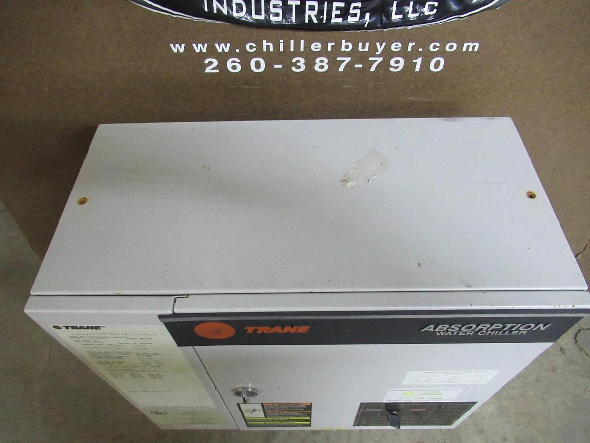 Used TRANE THERMACHILL CONTROL PANEL FOR ABSORBTION CHILLER 180-220 VAC 46.5-50.9 AMP
