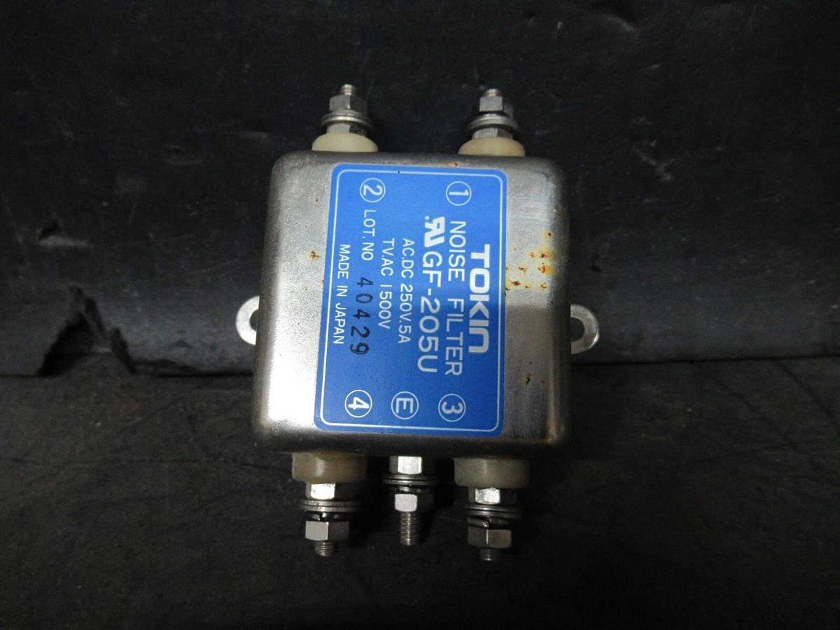 Used TOKIN NOISE FILTER GF-205U 250 VAC/DC @ 0.5 AMP **WARRANTY INCLUDED**