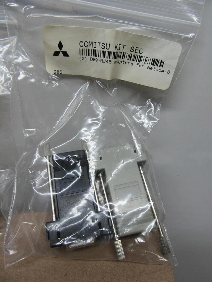 (2) MITUBISHI CCMITSU KIT D89-RJ45 ADAPTER FOR NETCOM-S