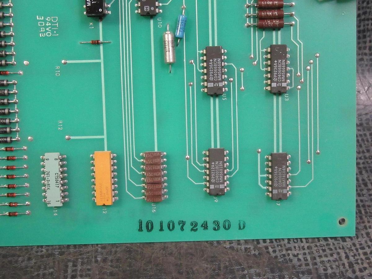 Used EXIDE INV INTERFACE CARD CIRCUIT BOARD A5A1 // 101072430 REV D //118302417 REV A