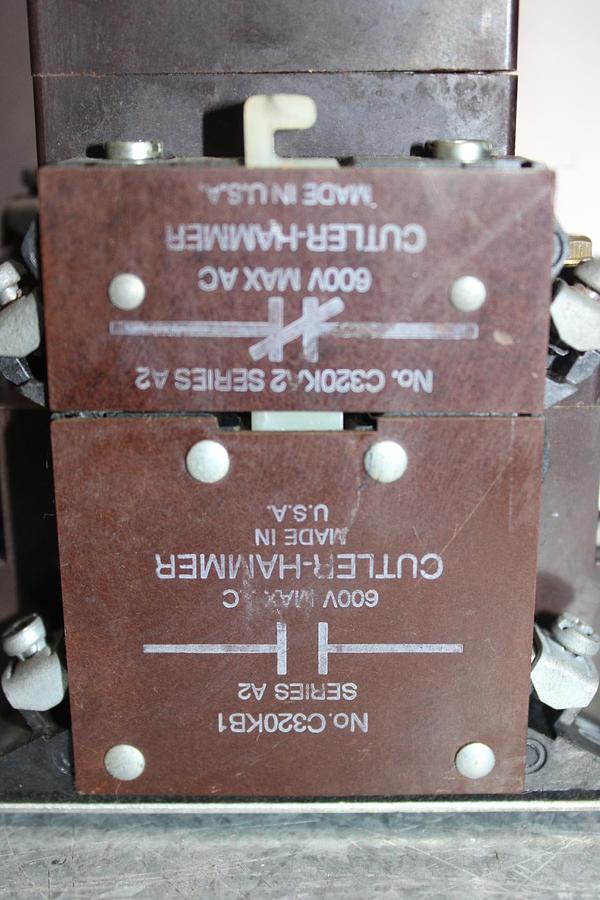 Used CUTLER HAMMER NEMA CONTACTOR C10DN3 SIZE 2 3-PHASE