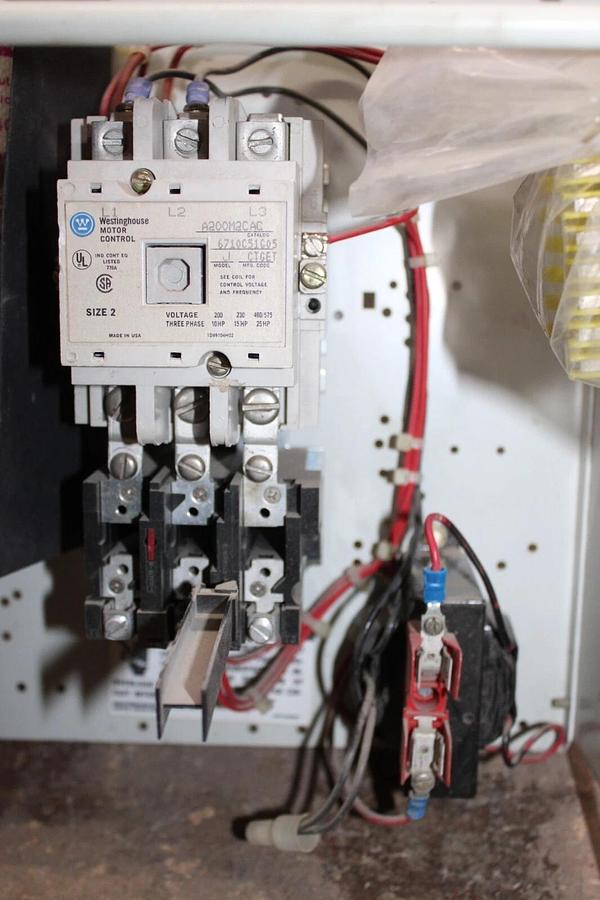 Used WESTINGHOUSE MCC MOTOR CONTROL BUCKET FREEDOM 2100 18" SIZE 2 CL75250