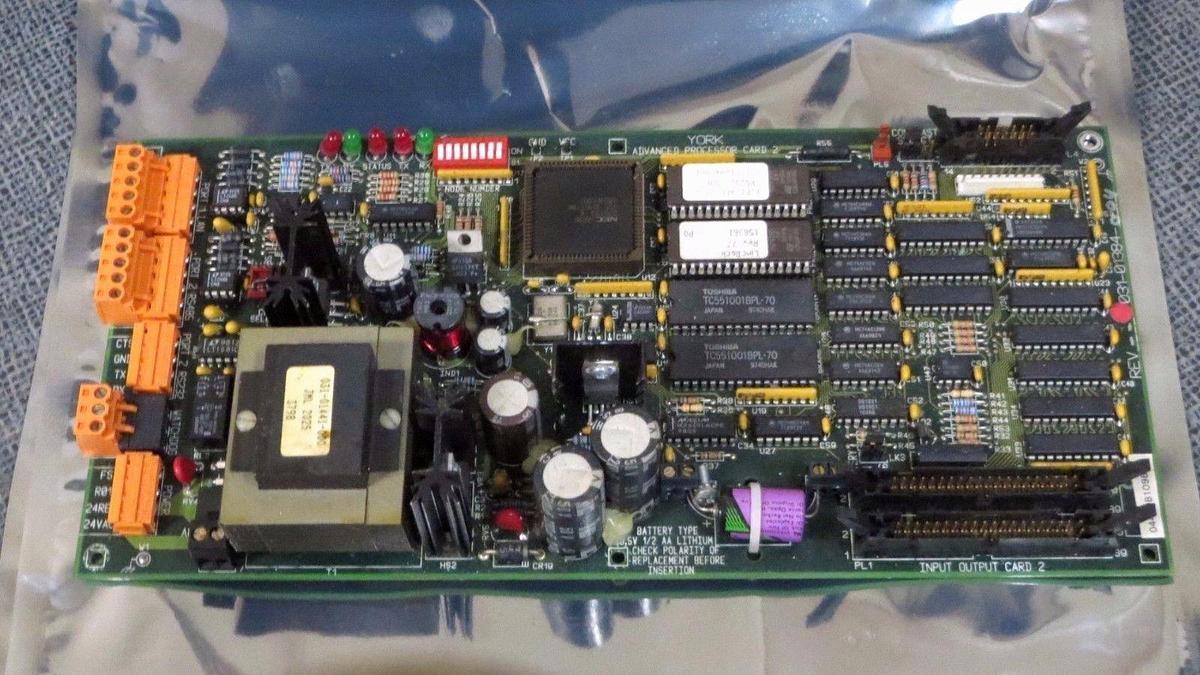 YORK ADVANCED PROCESSOR CARD 2 MODEL: 031-01384-004 **WARRANTY**