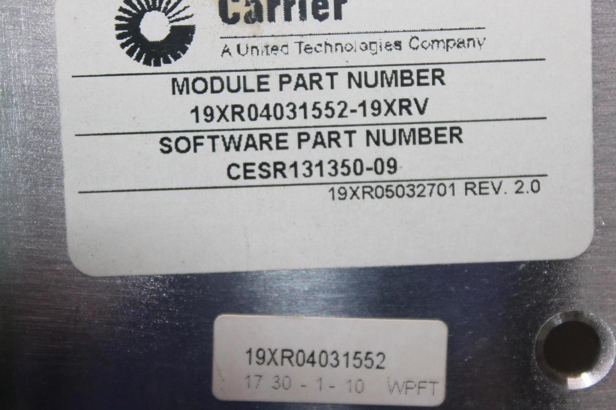 Used CARRIER COMFORT NETWROK CHILLER CONTROL INTERFACE DISPLAY 19XR04031552-19XRV
