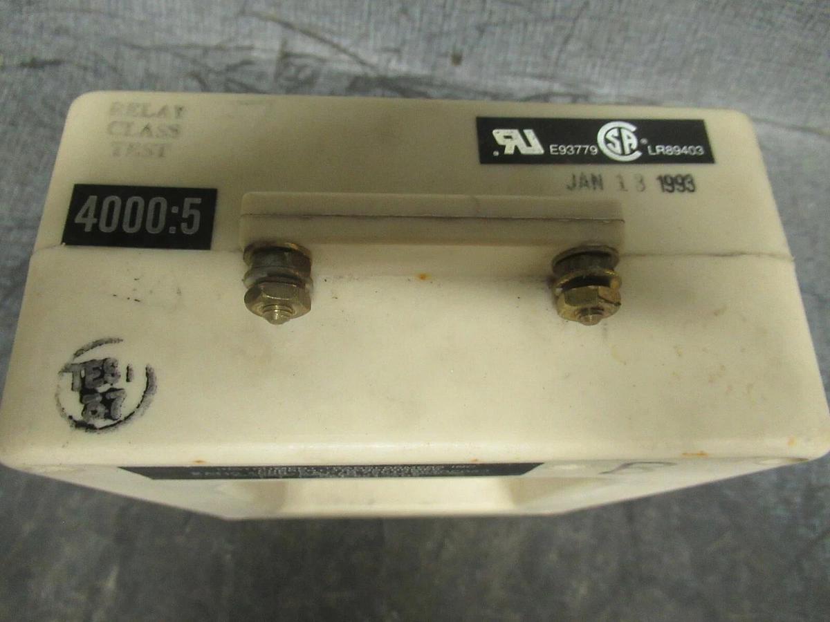 Used INSTRUMENT TRANSFORMERS CURRENT TRANSFORMER 75C149640P043 RATIO: 4000:5