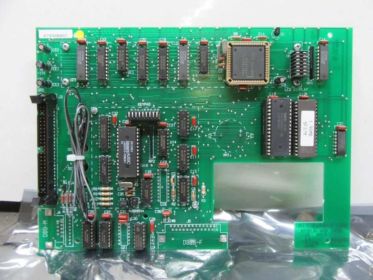 UNITED POWER CORP DISPLAY CIRCUIT BOARD 0745080AT PCB-10004 REV. 3