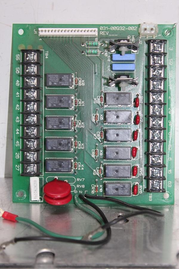 Used YORK HVAC CHILLER CONTROL RELAY CIRCUIT BOARD 031-00932-002 **WARRANTY**