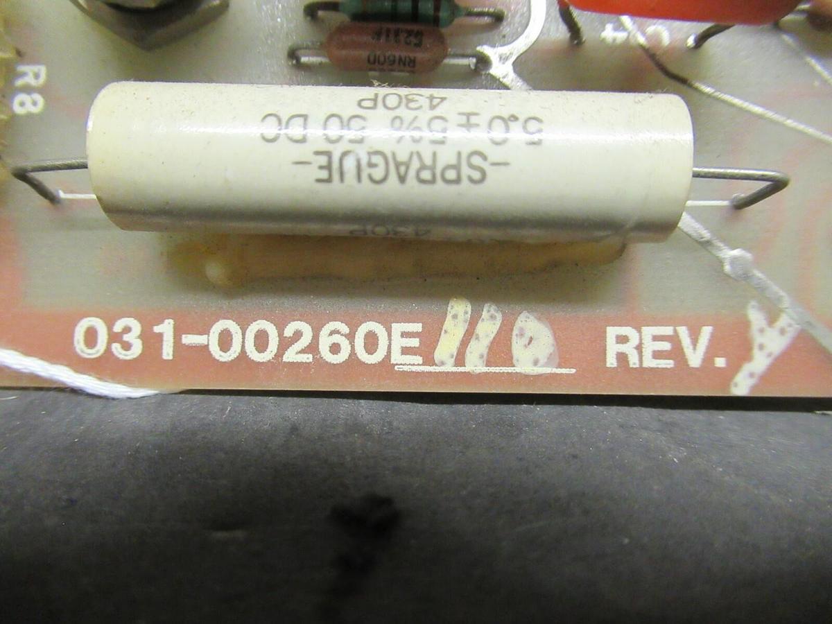 Used YORK CHILLER STARTER CONTROL BOARD 031-00260E-001 REV 1 / 031-00260E110 REV. Y