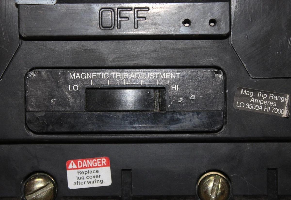 Used SQUARE D CIRCUIT BREAKER MAL36700 700 AMP 3-POLE 600 VAC W/ SHUNT TRIP