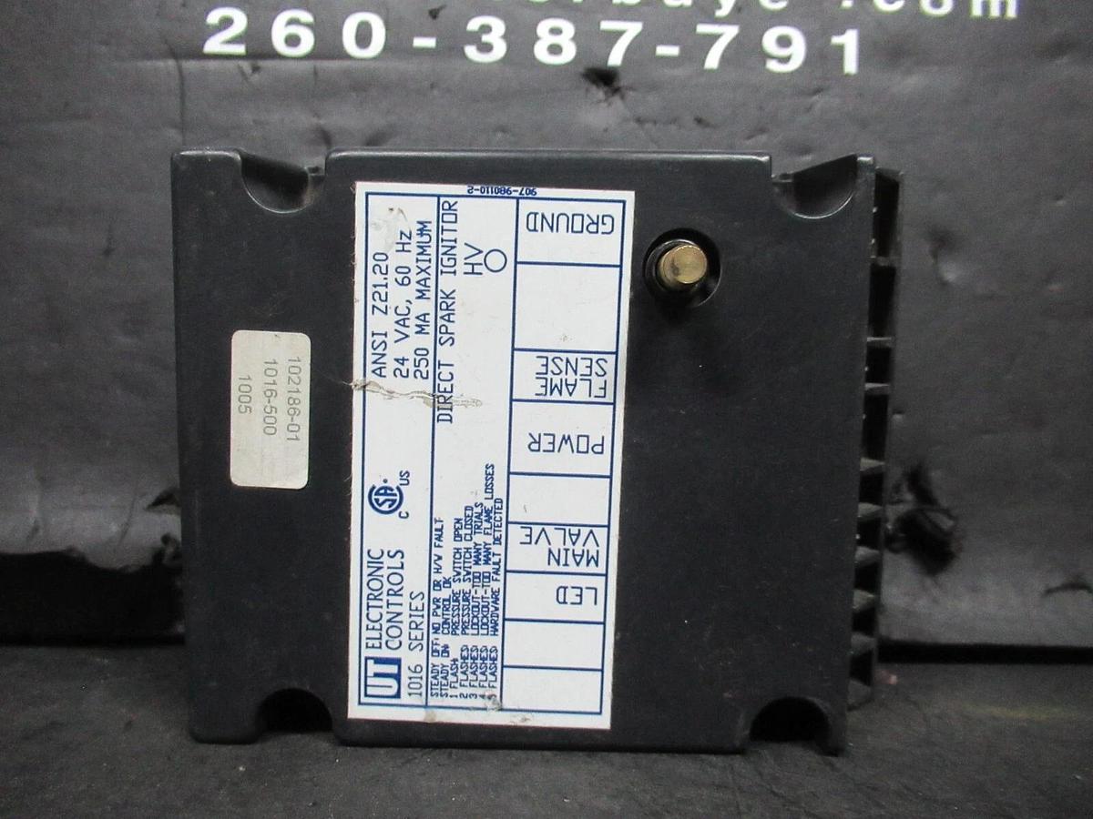 Used UT DIRECT SPARK IGNITOR ANS-Z21.20 24 VAC 20 mA 60 HZ **WARRANTY INCLUDED**