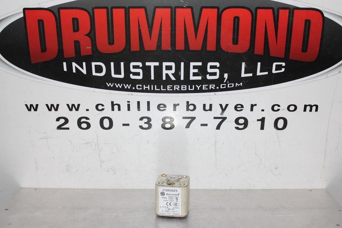 Used BUSSMANN SQUARE BODY FUSE 170M3423 700 VAC 630 AMP *WARRANTY*
