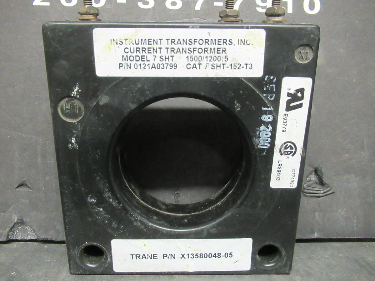Used INSTRUMENT CURRENT TRANSFORMER 0121A03799 / 7 SHT-152-T3 RATIO: 350:5 A