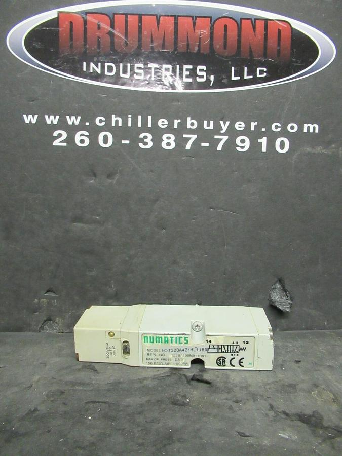 Used NUMATICS 122BA400M011B61 SOLENOID VALVE 122BA4Z1ML11B61 150 PSI   ** WARRANTY **