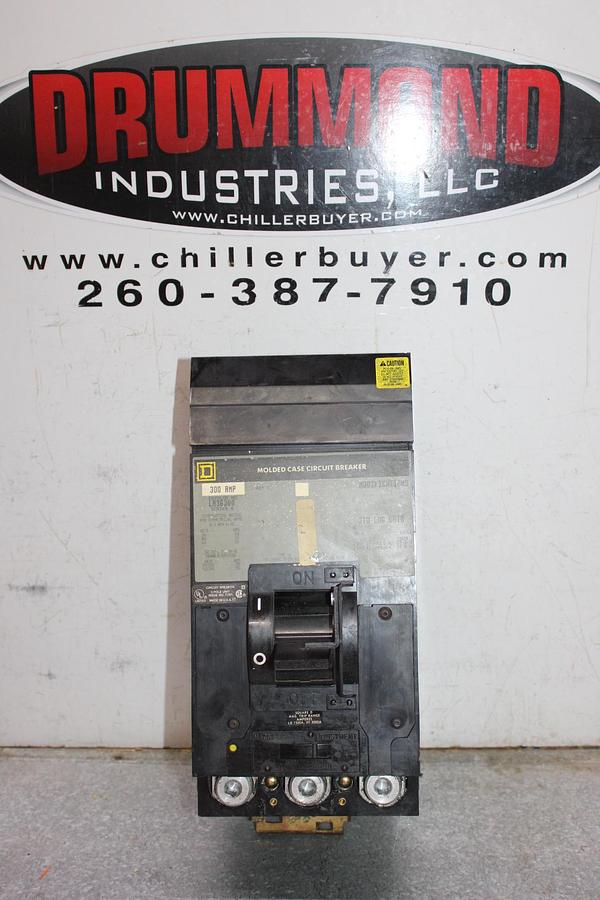 Used SQUARE D I-LINE CIRCUIT BREAKER LA36300 300 AMP 600 VAC 3-POLE