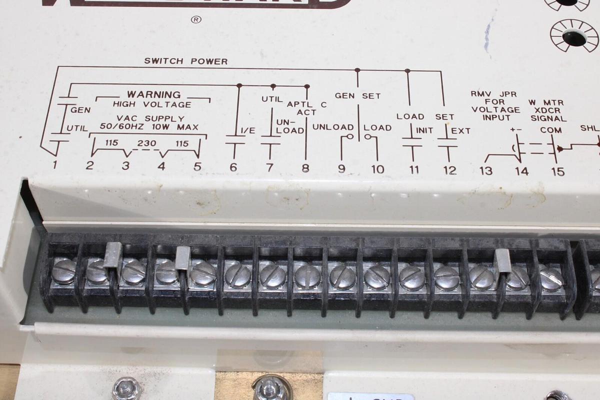 Used WOODWARD AUTOMATIC POWER TRANSFER & LOAD CONTROL 9905-007-N 115-230 VAC