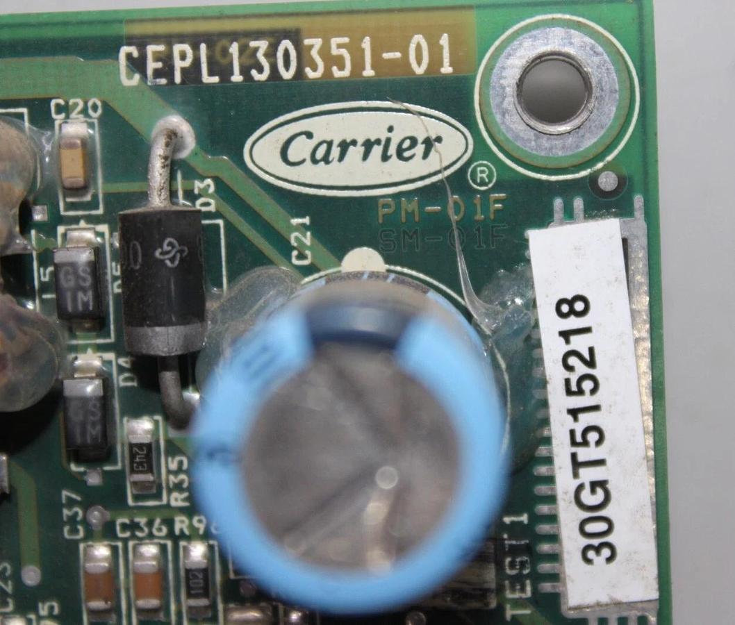 Used CARRIER CONTROL CIRCUIT BOARD CEPL130351-01 CEBD430351-06A 30GT515218
