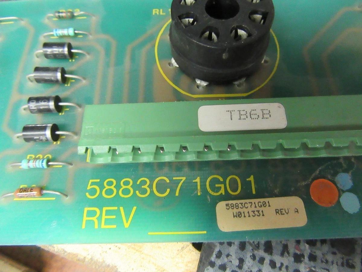 Used WESTINGHOUSE DRIVER BOARD 5883C71G01 REV. A 7881C51H01 REV. 3 **WARRANTY**