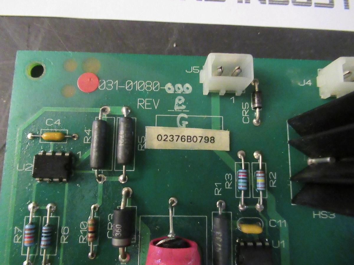 Used YORK CIRCUIT BOARD 031-01080-000 REV B **WARRANTY INCLUDED**