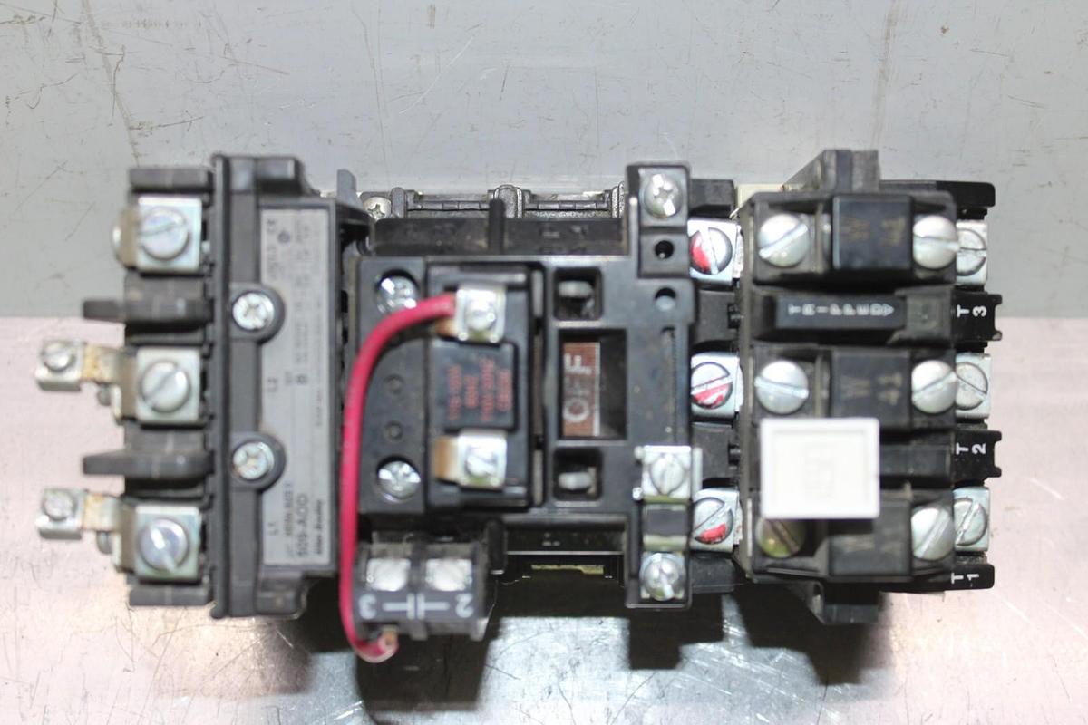 Used ALLEN BRADLEY NEMA STARTER 509-AOD SIZE 0 18 AMP 600 VOLT 3-PHASE 5 HP