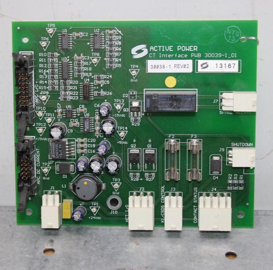 Used ACTIVE POWER CT INTERFACE PWB CIRCUIT BOARD 30039-1_01 30038-1 REV. 02