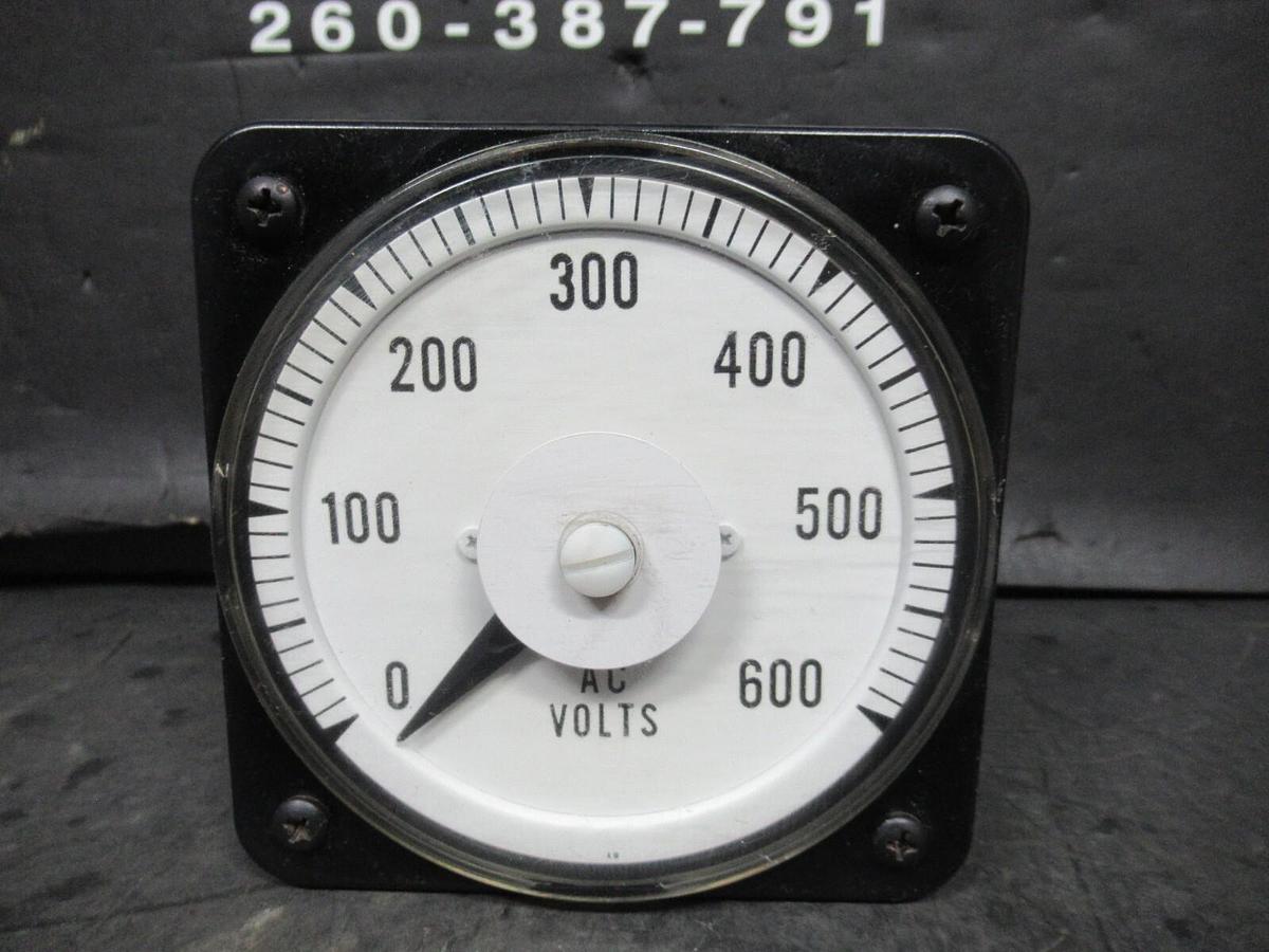 Used BROWNWELL EXIDE AC VOLT METER 136-102-010 0-600 VAC CONTROL: 150 VAC *WARRANTY*