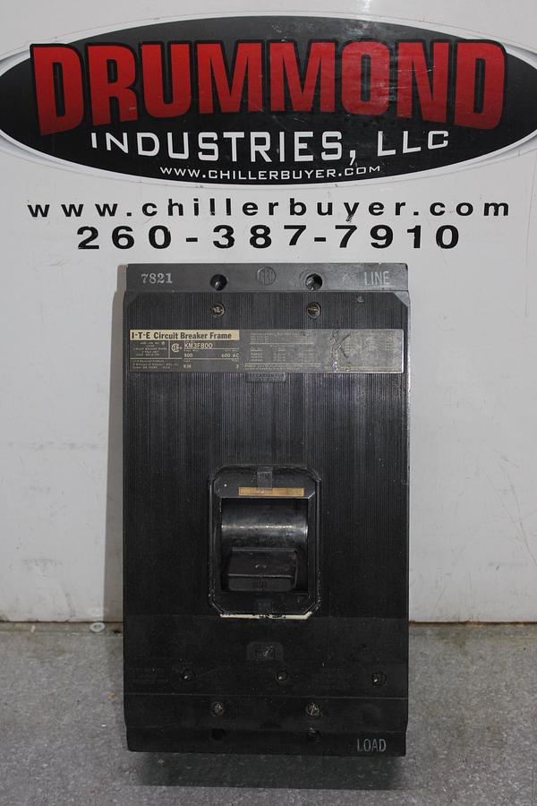 Used CUTLER HAMMER CIRCUIT BREAKER KDB3300W 300 AMP 600 VAC 3-POLE