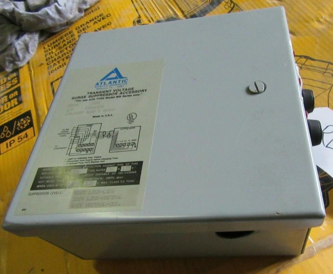 Used ATLANTIC TRANSIENT VOLTAGE SURGE SUPRESSOR 12002 208V 60 HZ 3-PHASE *WARRANTY*