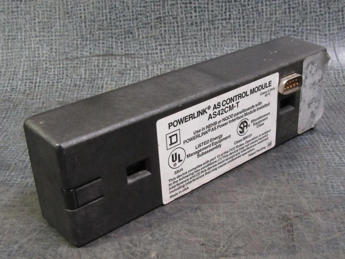 Used SQUARE D POWERLINK AS CONTROL MODULE INTERFACE AS42CM-T NEHB NQOD **WARRANTY**
