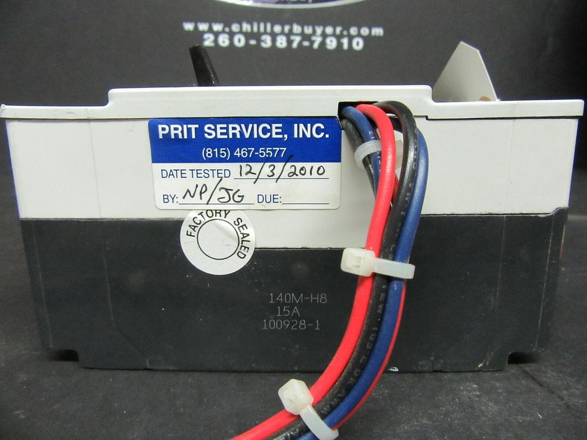 Used 15 AMP ALLEN BRADLEY BREAKER 140M-H8P-C15 3 POLE 480 VAC **WARRANTY INCLUDED**