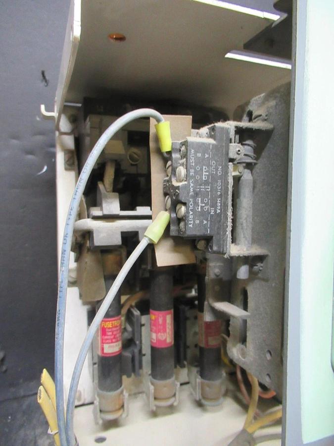 Used ALLEN BRADLEY MOTOR CONTROL BUCKET 12" NEMA SIZE 0 STARTER 509-A0D 600 V 18 AMP