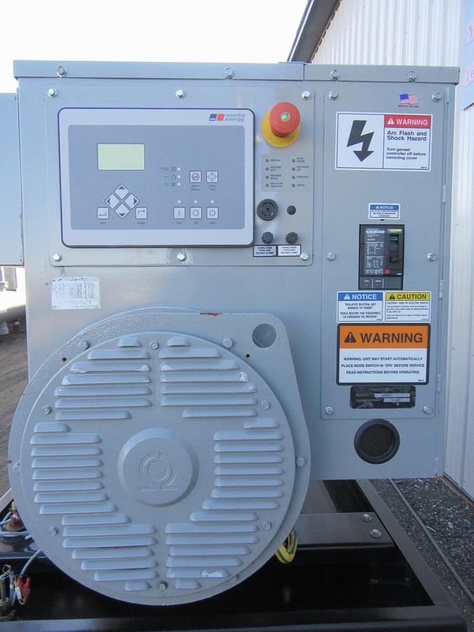 Used 30KW DIESEL GENERATOR MTU 120/240 VOLT 4024 JOHN DEERE 391 HRS SINGLE PH VIDEO