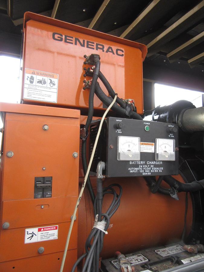 Used 60 KW DIESEL GENERATOR GENERAC 120/240 VOLT ONLY 355 HRS SOUND ENCLOSED VIDEO