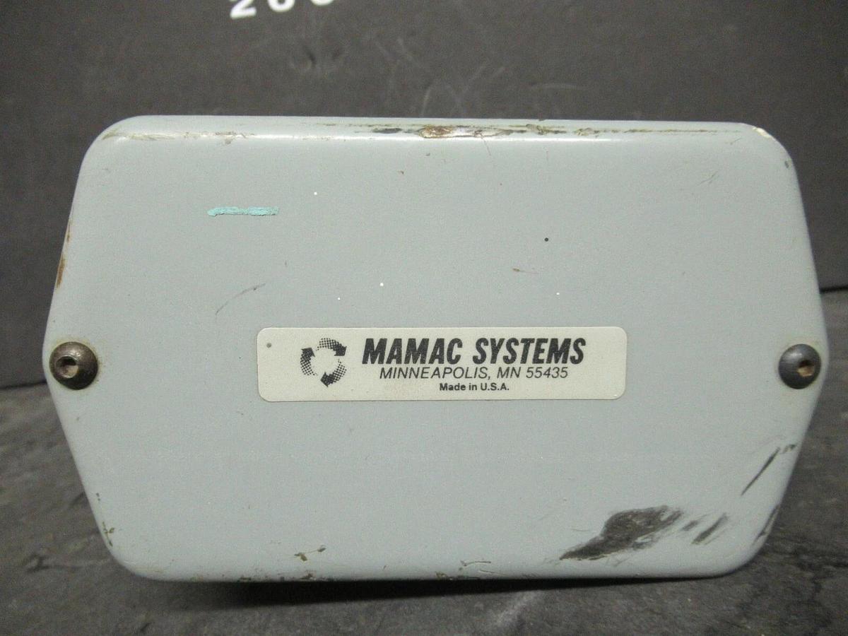 Used MAMAC SYSTEMS PRESSURE CONTROL SWITCH PR-260-4-3-1-B