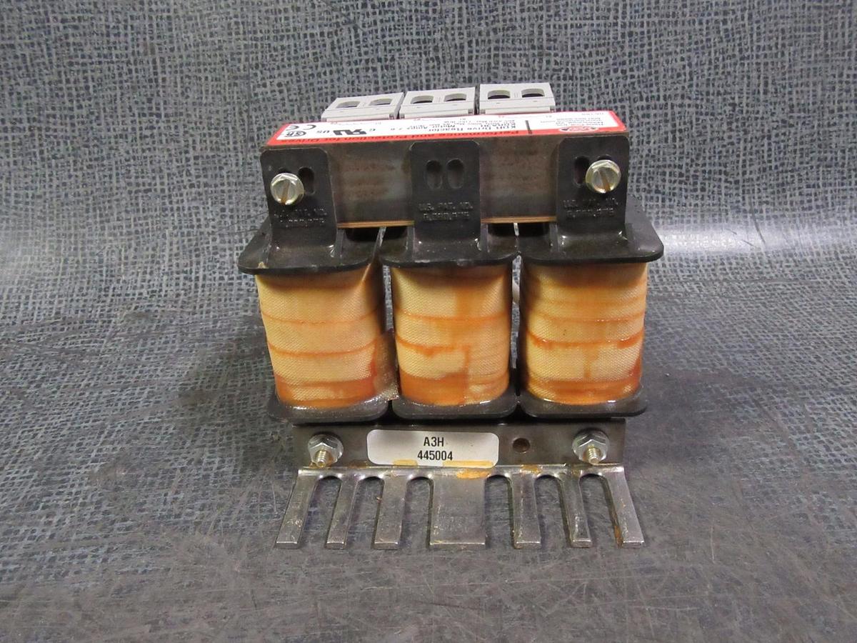 Used TRANS COIL INC. KDR DRIVE REACTOR TRANSFORMER KDRA3H 8 AMP 600V 3-PHASE