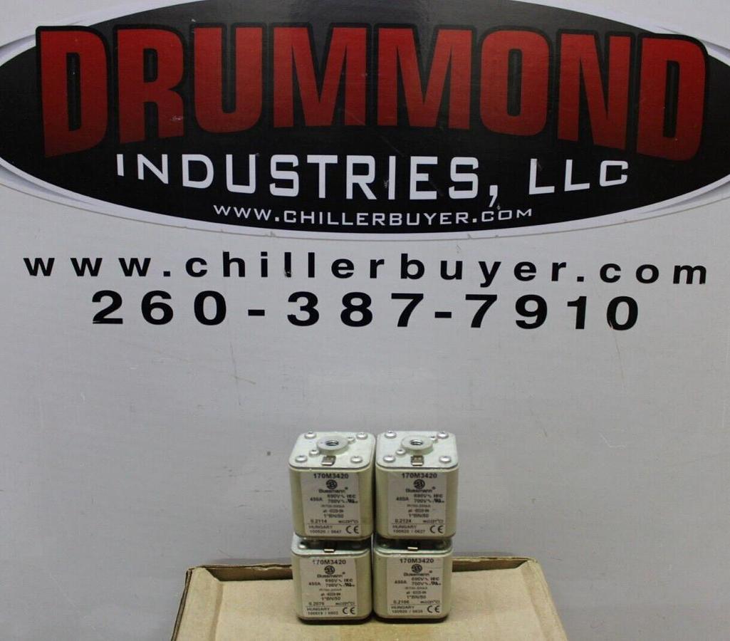 Used BUSSMANN SQUARE BODY FUSE 170M3420 700 VAC 450 AMP **WARRANTY**