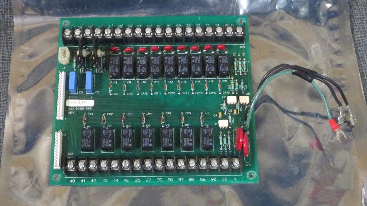Used YORK CONTROL CIRCUIT BOARD MODEL 031-01199-000 REV I **WARRANTY INCLUDED**