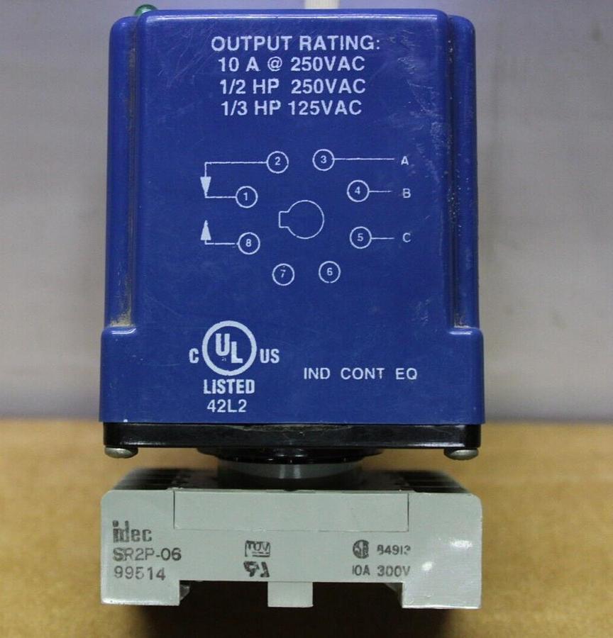 Used R-K ELECTRONICS 3-PHASE VOLTAGE RELAY TVM-400-20-0002 490 VAC 50/60 HZ