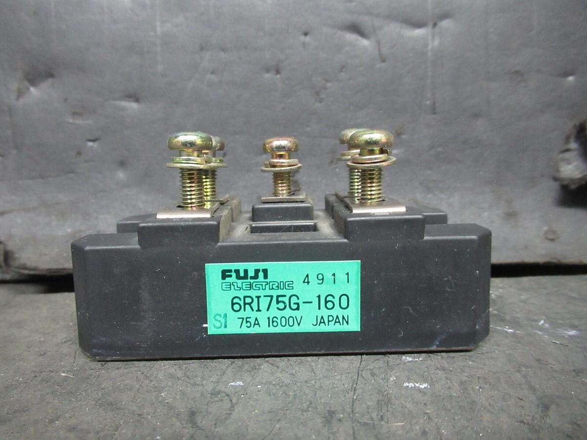 Used FUJI ELECTRIC POWER MODULE / RECTIFIER 6RI75G-160 75 AMP 1600 VOLT