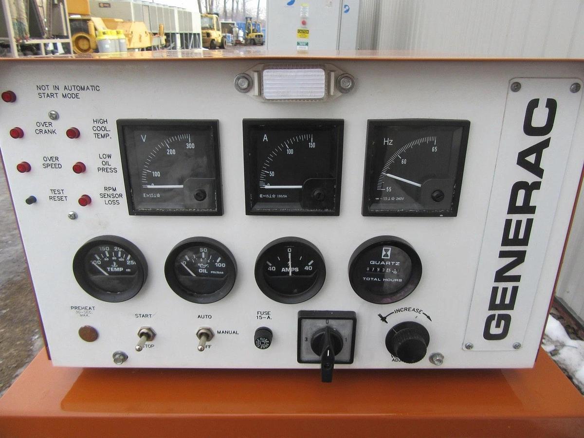 Used 25 KW GENERATOR GENERAC NATURAL GAS LP PROPANE 120/240V 1 PH SG025 793 HRS VIDEO