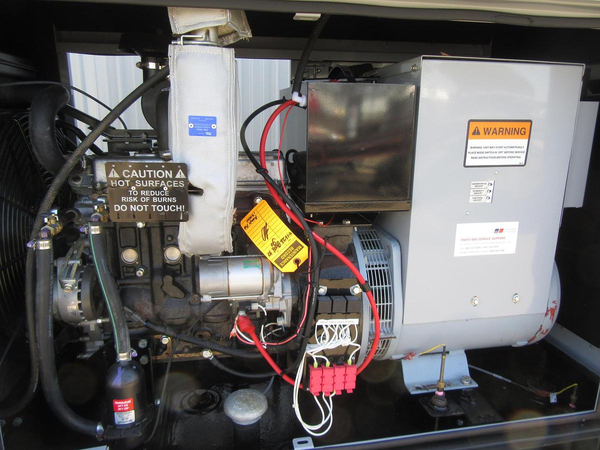 Used 20 KW DIESEL GENERATOR MTU 120/240 V 4LE1 ISUZU SOUND ENCLOSED 116 HRS  VIDEO