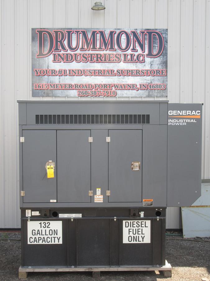 30 KW DIESEL GENERATOR GENERAC 120/240V  BRAND NEW SOUND ENCLOSED VIDEO 