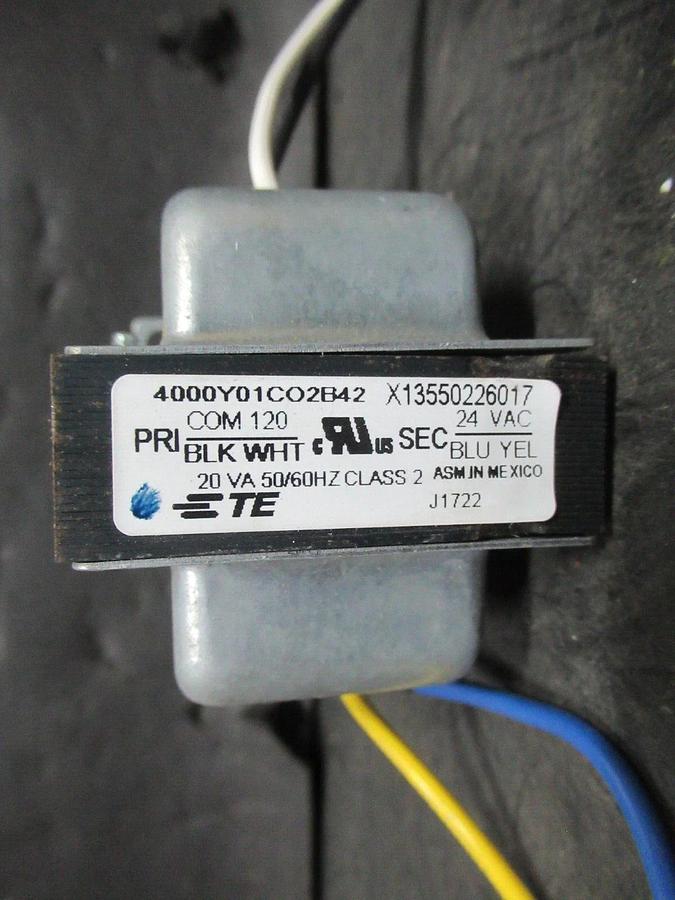 Used ETE TRANSFORMER 4000Y01C02B42 PRI: 120 V SEC: 24 V 20 VA CLASS 2 **WARRANTY**