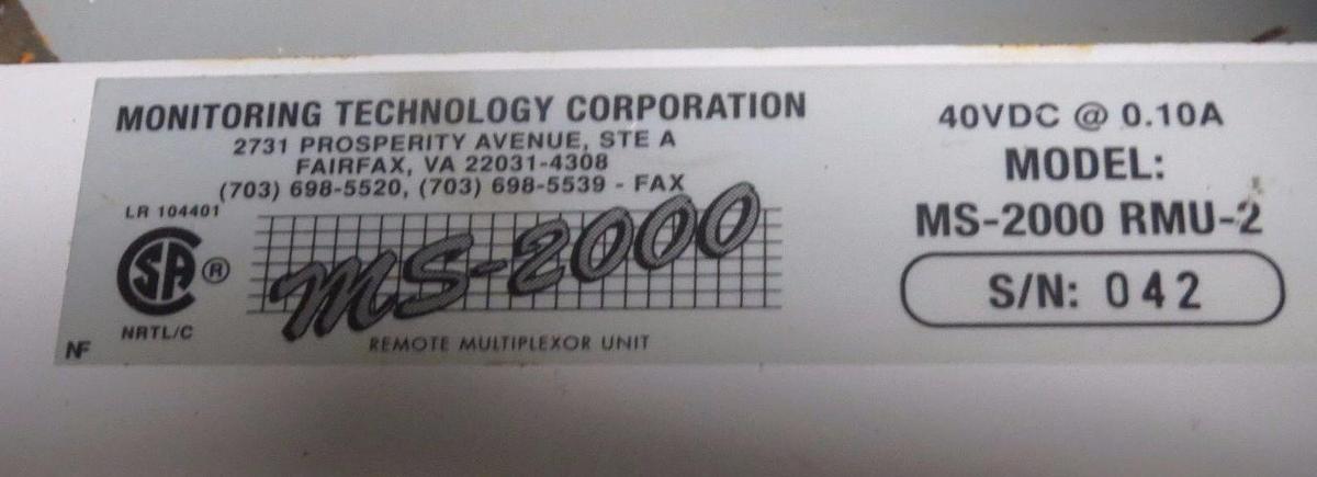 Used MONITORING TECH CORP COMM CIRCUIT BOARD FOR MS-2000 RMU-2 REMOTE MULTIPLEXOR