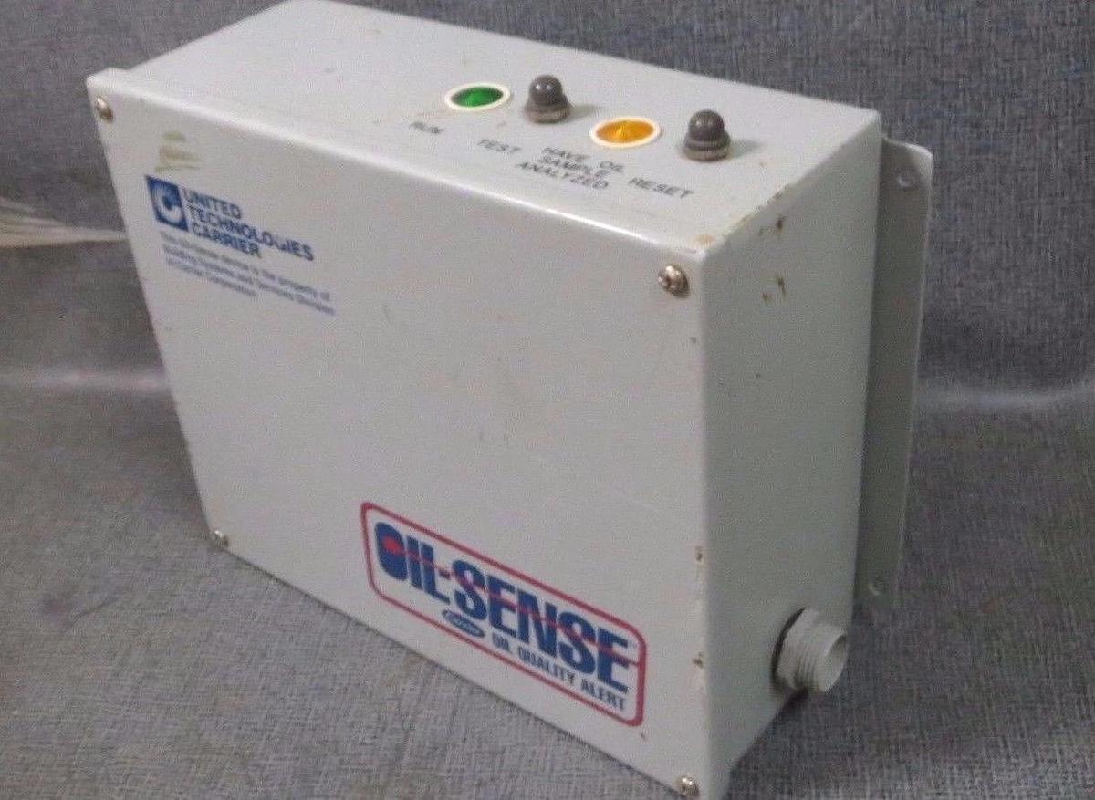 Used CARRIER OIL-SENSE QUALITY SENSOR 115V 1 PHASE MODEL 32GA400504