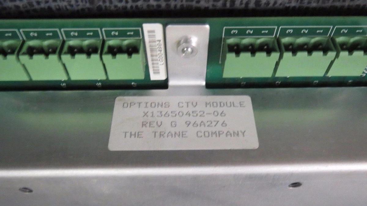 Used TRANE OPTIONS CTV MODULE X13650452-06 REV G ** WARRANTY INCLUDED **