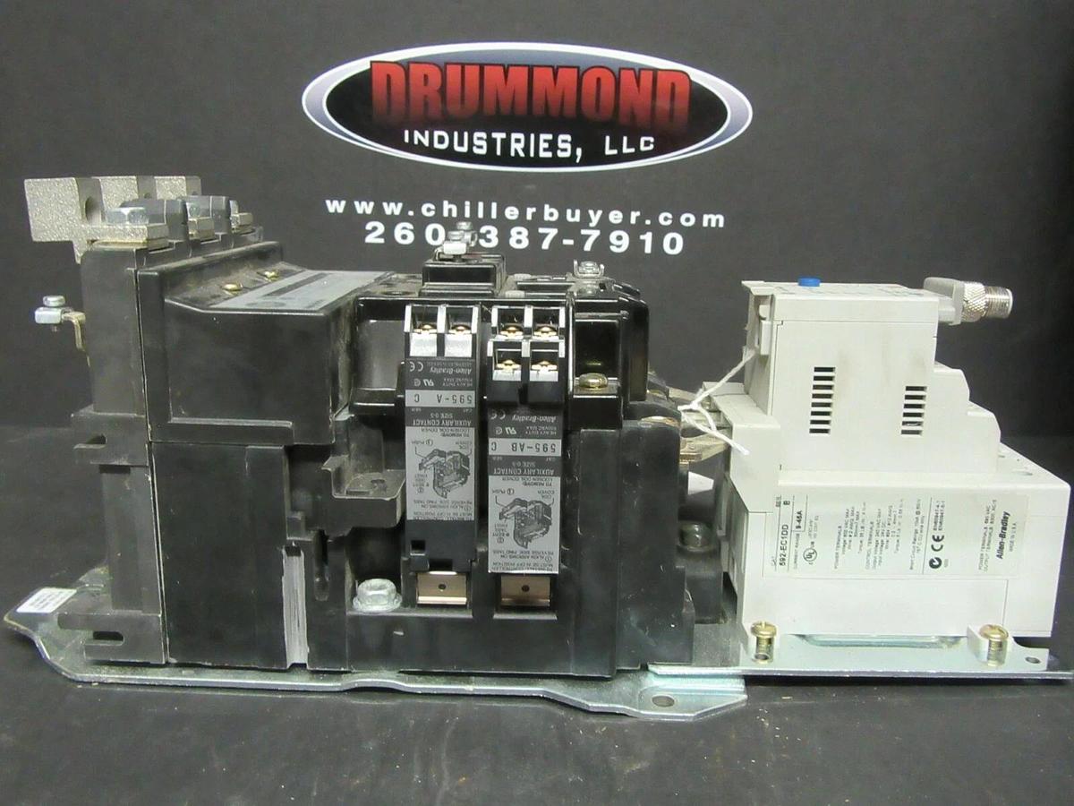 Used ALLEN BRADLEY STARTER 509-DOD-EC1D SER. A NEMA: 3 50 HP 600 VAC W/ 592-EC1DD