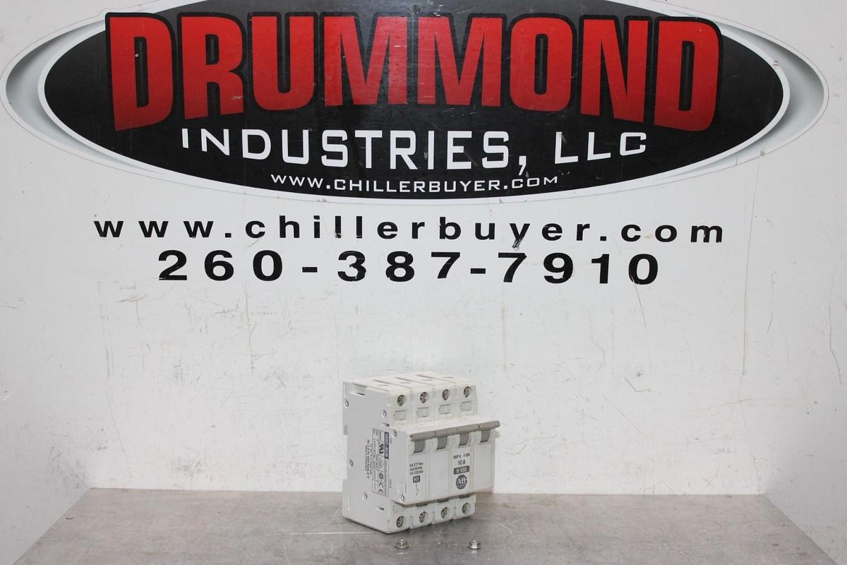 Used ALLEN BRADLEY CIRCUIT BREAKER 1492-ACB 1492-CB3 277 VAC 10 AMP 4-POLE