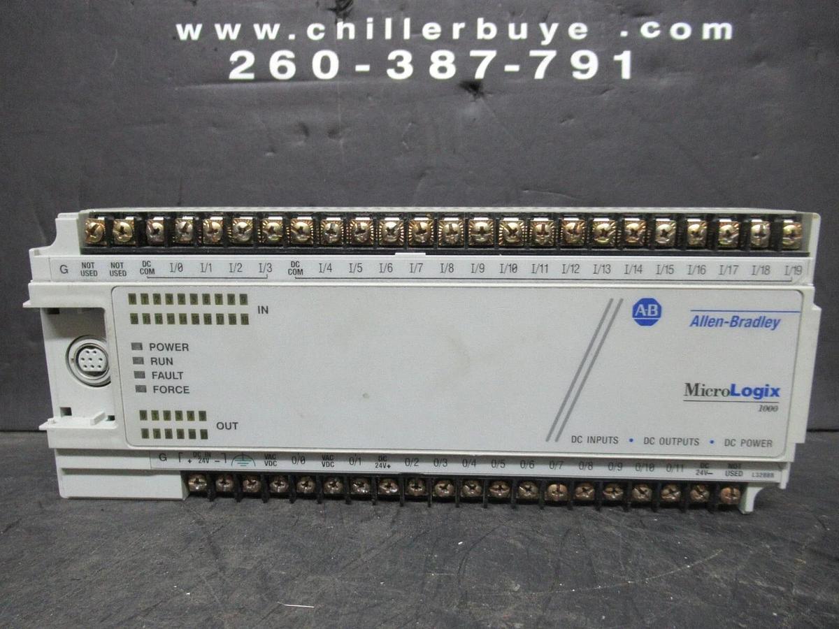 Used ALLEN BRADLEY MICROLOGIX1000 1761-L32BBB SER. D 30 VDC 1.5 AMP **WARRANTY**