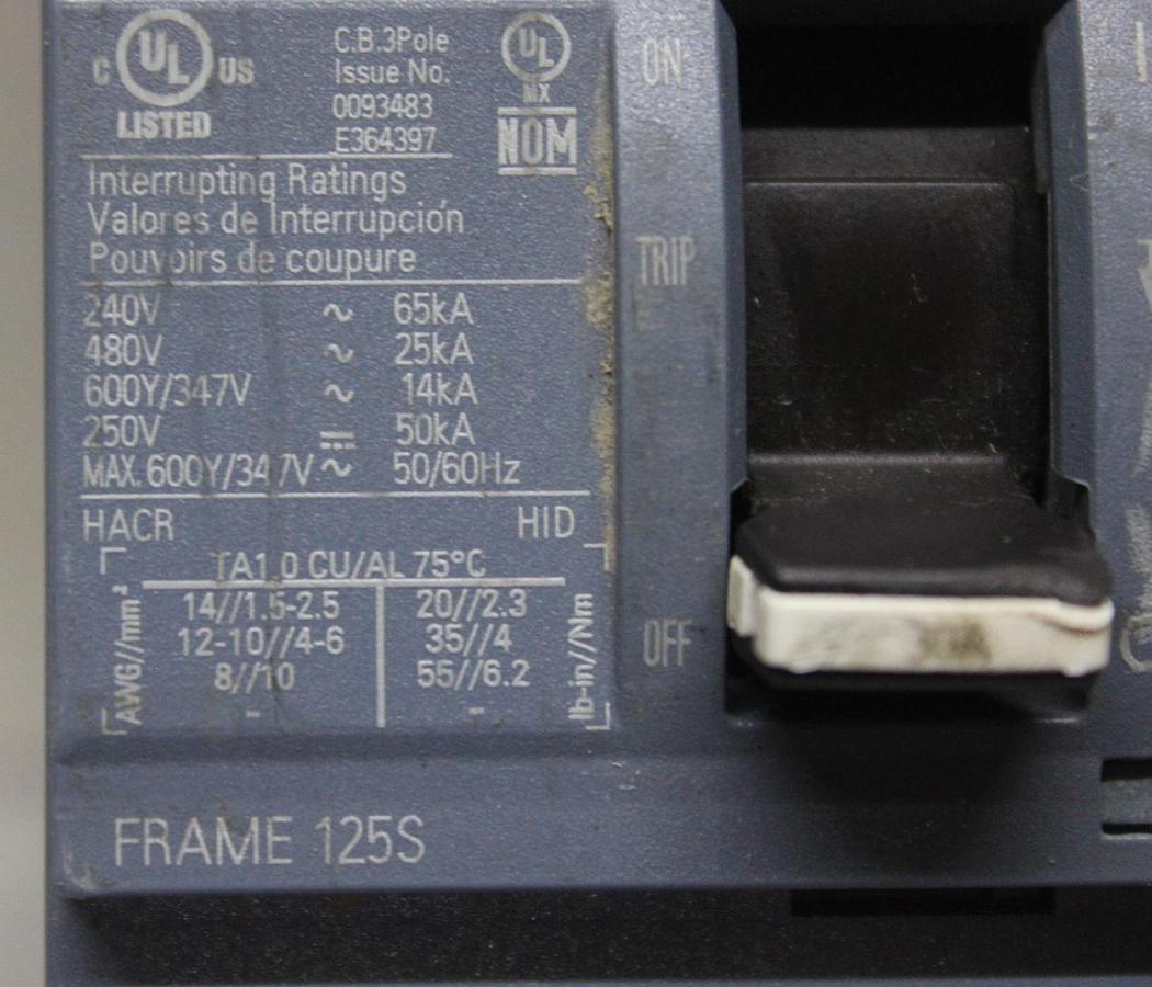 Used SQUARE D I-LINE CIRCUIT BREAKER FA24030AB SERIES 2 30 AMP 480 VAC 2-POLE