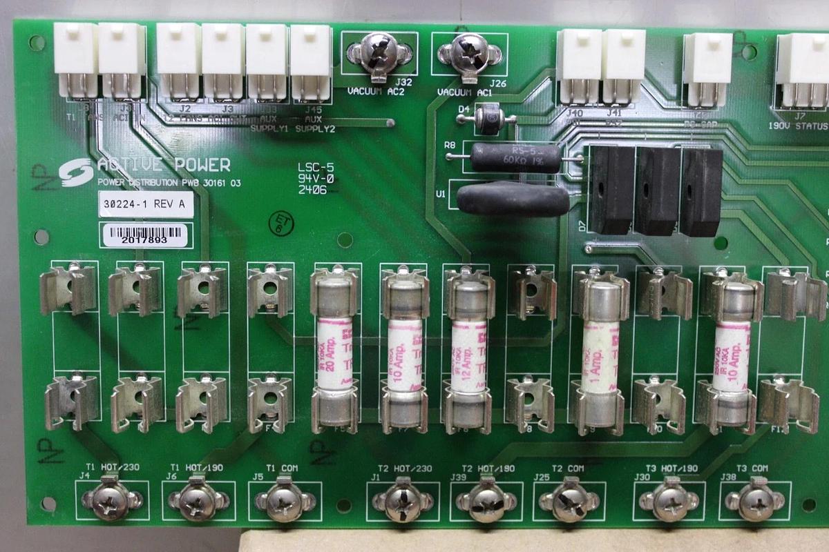 Used ACTIVE POWER POWER DISTRIBUTION CIRCUIT BOARD 30161-03 30224-1 REV. A
